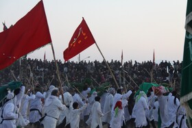 برگزاری آیین سنتی و مذهبی وداع نخل‌ها در نیاسر