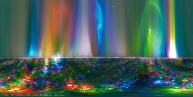 عکس ثبتشده توسط منجم ایرانی، عکس هفته ناسا سوهو شد