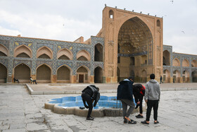 مراسم معنوی اعتکاف در مسجد جامع اصفهان