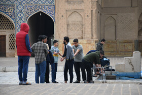 مراسم معنوی اعتکاف در مسجد جامع اصفهان