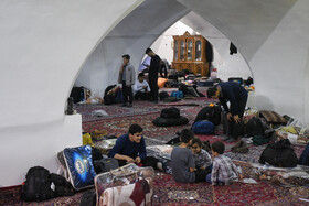 مراسم معنوی اعتکاف در مسجد جامع اصفهان