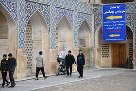 مراسم معنوی اعتکاف در مسجد جامع اصفهان