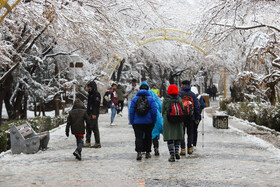 اولین برف زمستانی اصفهان
