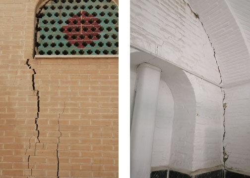 نگاهی به معماری مسجد حاجی عبدالغفار و ترَکهای نشسته بر پیکرش