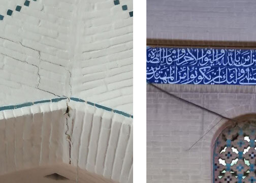 نگاهی به معماری مسجد حاجی عبدالغفار و ترَکهای نشسته بر پیکرش