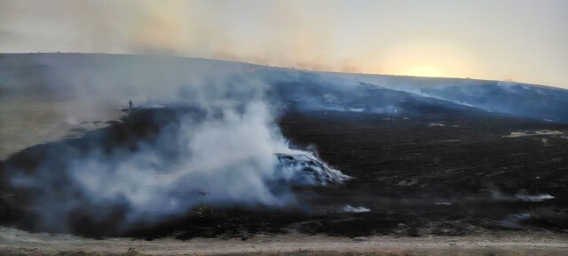 ۱۰ هکتار مزرعه کشاورزان اصفهانی در آتش سوخت ۱۰ هکتار مزرعه کشاورزان اصفهانی در آتش سوخت