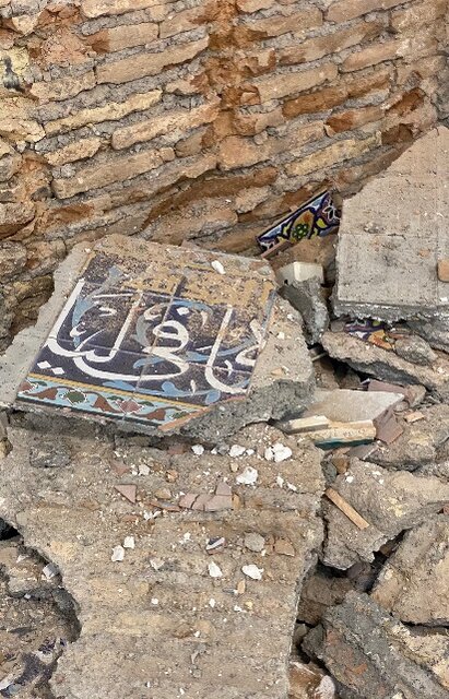 تخریب شبستان داخلی مسجد کازرونی اصفهان