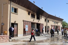 مهار حریق در شرکت دانش‌بنیان در شهرک علمی و تحقیقاتی اصفهان