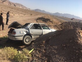 واژگونی پژو پارس در محور اردستان - اصفهان یک کشته بر جای گذاشت