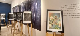 نمایشگاه آثار هنری پرستاران کاشان برپا شد