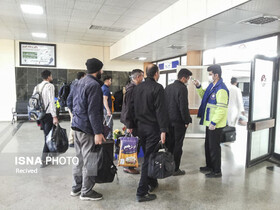 تدابیر بهداشتی علیه کرونا پس از ورود قطارهای مسافری به ایستگاه  راه آهن کرمان