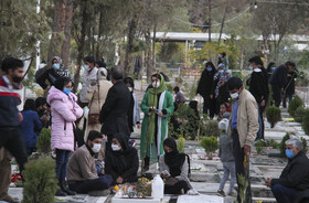 آرامستان کرمان در شرایط کرونایی