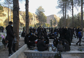 آرامستان کرمان در شرایط کرونایی