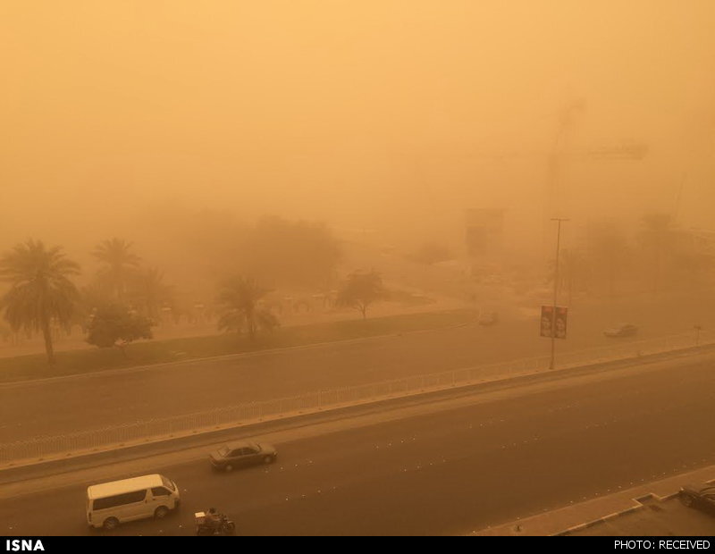 احتمال وقوع طوفان شن در محورهای مواصلاتی استان کرمان