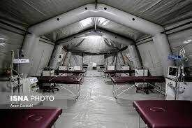 تجهیز بیمارستان صحرائی بم/ بیماران زمینه ایِ علامت دار سریع به پزشک مراجعه کنند