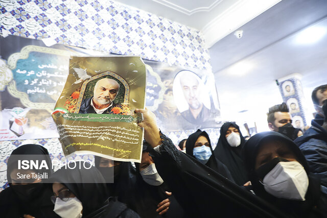 تشییع پیکر پاسدار مجاهد سردارحسین اسماعیلبیگی در کرمان