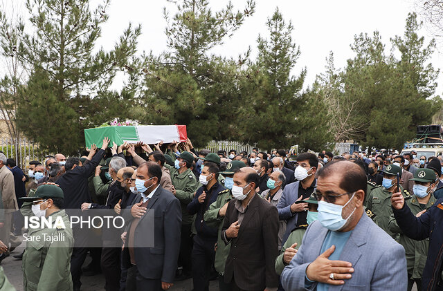 تشییع پیکر پاسدار مجاهد سردارحسین اسماعیلبیگی در کرمان