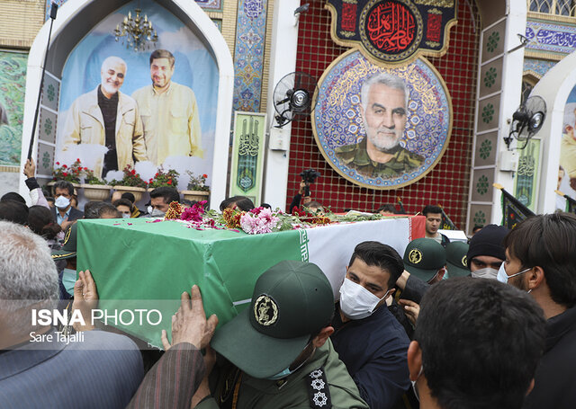 تشییع پیکر پاسدار مجاهد سردارحسین اسماعیلبیگی در کرمان