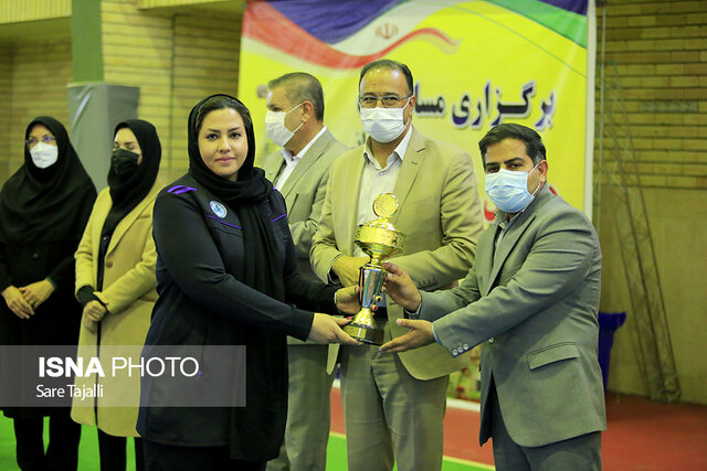 اختتامیه مسابقات لیگ دسته یک هندبال بانوان باشگاههای کشور در کرمان