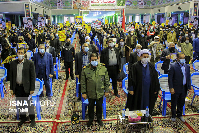 مراسم حماسه ۹ دی روز بصیرت در حسینیه ثارالله شهر کرمان