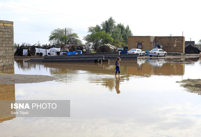 سیل در جنوب استان کرمان