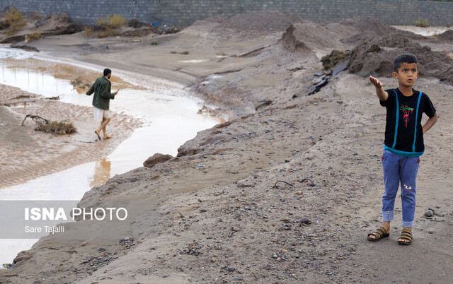 سیل در جنوب استان کرمان