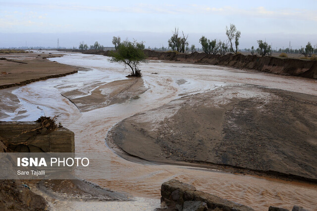سیل در جنوب استان کرمان