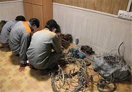 دستگیری 3 سارق سیم‌های برق به ارزش 40 میلیارد تومان در زرند