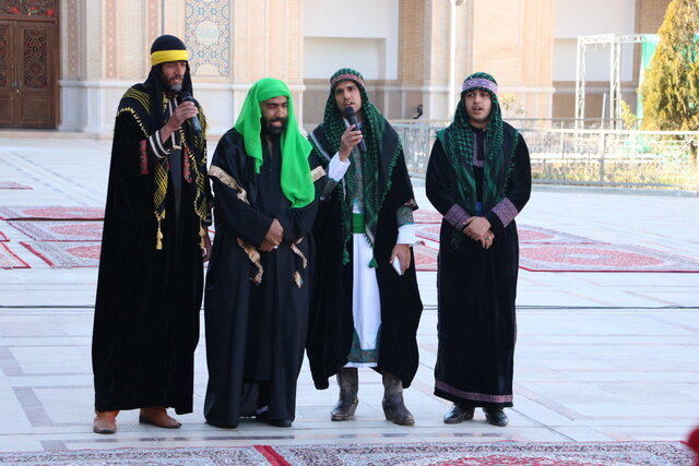 تعزیهخوانی شبیهخوانان کرمانی در حرم شاهچراغ (ع)