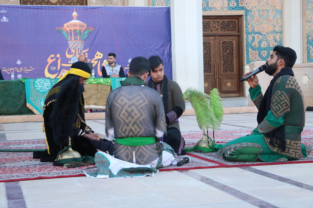 تعزیهخوانی شبیهخوانان کرمانی در حرم شاهچراغ (ع)