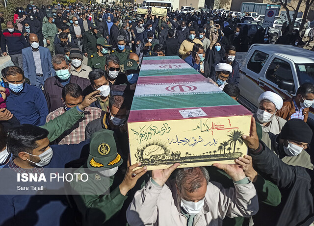 مراسم باشکوه استقبال از ۴ شهید گمنام در کرمان 