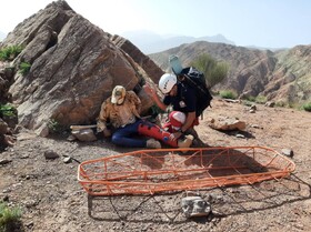 نجات جوان 23 ساله بعد از 9 ساعت در ارتفاعات شهر کرمان
