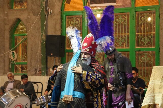 مجلس تعزیه فضل و فتاح در ده زیار کرمان شبیه خوانی شد