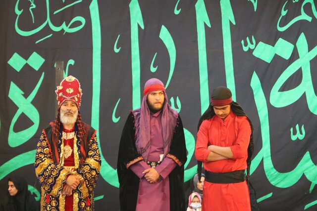 مجلس تعزیه فضل و فتاح در ده زیار کرمان شبیه خوانی شد
