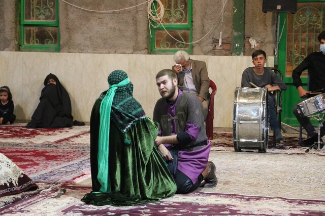 مجلس تعزیه فضل و فتاح در ده زیار کرمان شبیه خوانی شد