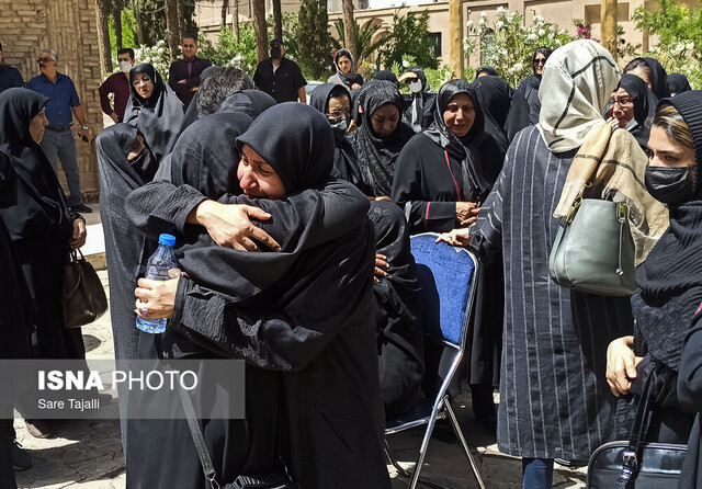 مراسم تشییع استاد اکبر صوتی-کرمان