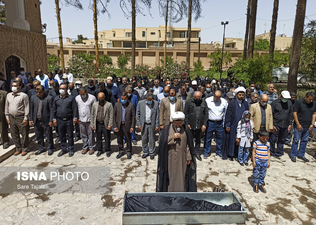 مراسم تشییع استاد اکبر صوتی-کرمان