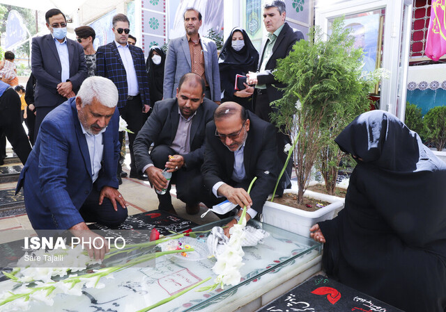 حضور معاون فرهنگی جهاد دانشگاهی کشوربر مزار سردار دلها