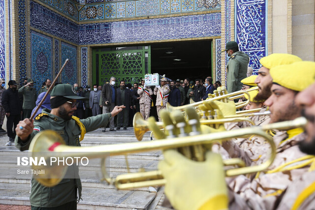 مراسم تشییع پیکر جانباز شهید حسین ارجمندی