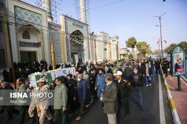 مراسم تشییع پیکر جانباز شهید حسین ارجمندی