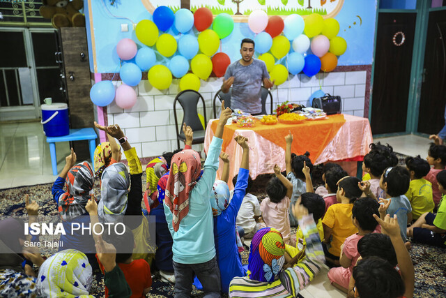 جشن غدیر در مهدکودک بی سرپرستان حبیب زنگی آباد کرمان