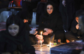 مراسم شام غریبان حسینی در گلزار شهدای کرمان