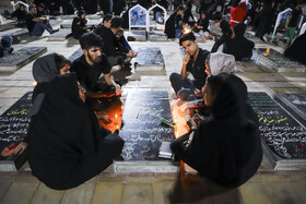 مراسم شام غریبان حسینی در گلزار شهدای کرمان