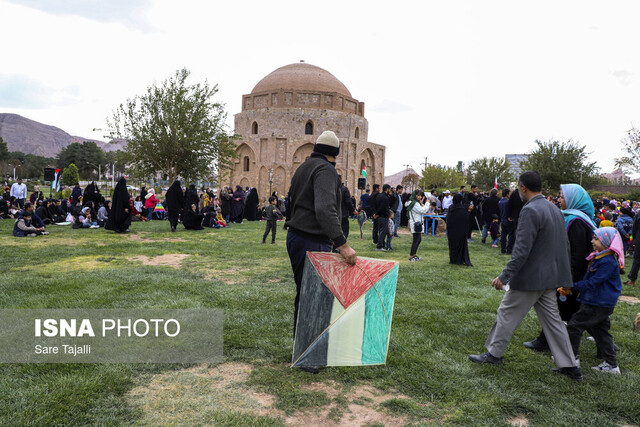 پرواز بادبادک ها در حمایت از کودکان فلسطین-کرمان