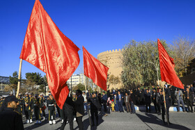 تشییع پیکر مطهر شهید گمنام دوران دفاع مقدس در کرمان