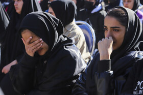 مراسم یادبود شهدای دانش آموزحادثه تروریستی کرمان  (شهیدرفیقم)