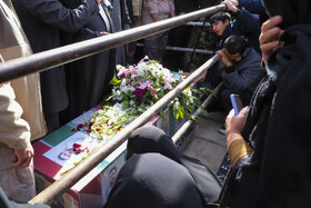 تشییع شهید عادل رضایی از شهدای انفجار تروریستی کرمان