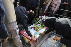 تشییع شهید عادل رضایی از شهدای انفجار تروریستی کرمان