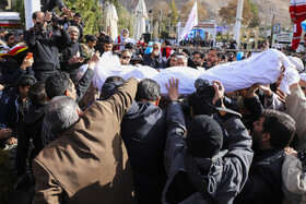 تشییع شهید عادل رضایی از شهدای انفجار تروریستی کرمان