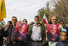 راهپیمایی حمایت از مردم غزه-کرمان